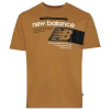 New Balance Mens  Athletics Relaxed Player Short Sleeve T-shirt In Ginger/white
