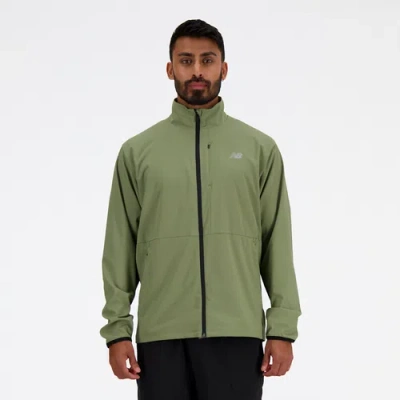 New Balance Mens  Athletics Stretch Woven Jacket In Olive/gray
