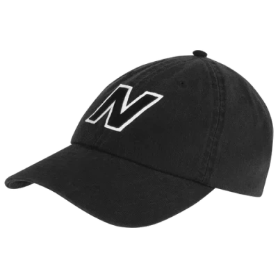 New Balance Unisex V990 Block N Curved Brim Hat In Black