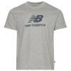 New Balance Mens  Essential Stacked Logo T-shirt In Grey Tonal/grey