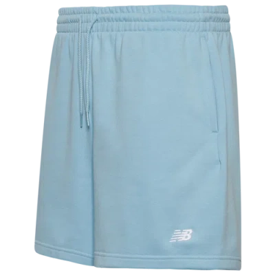 New Balance Mens  French Terry Shorts In Carolina/white