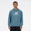 NEW BALANCE MENS NEW BALANCE FRENCH TERRY STACKED LOGO PULLOVER HOODIE