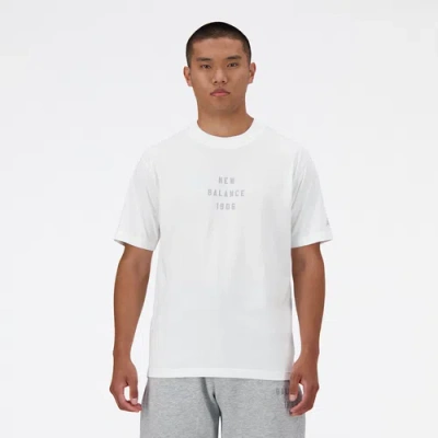 New Balance Mens  Iconic Collegiate Graphic T-shirt In White