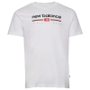 Shop New Balance Mens  Logo Stripe T-shirt In White/black