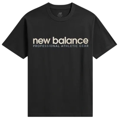 New Balance Mens  Pro Ad T-shirt In Black/blue/white