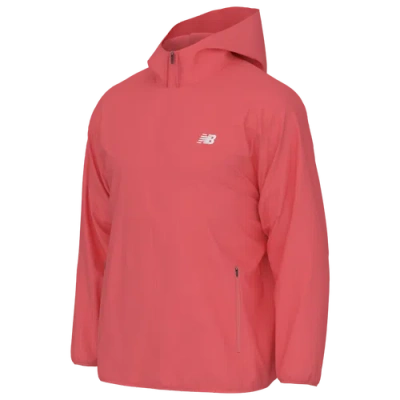 New Balance Mens  Smu Athletics Woven Jacket In Red/white