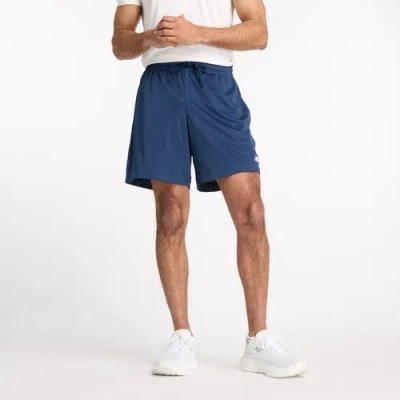 New Balance Mens  Sport Essentials 7 Inch Mesh Short In White/navy