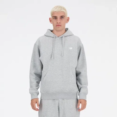 New Balance Mens  Sport Essentials Fleece Hoodie In Grey/white