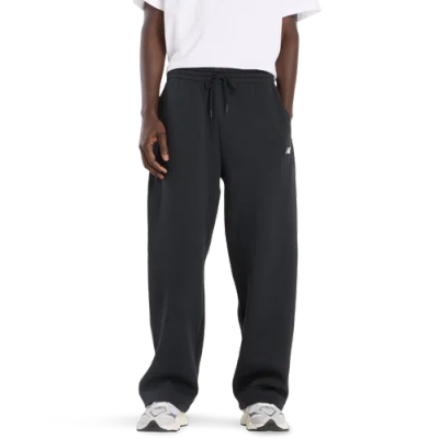 New Balance Mens  Sport Essentials Open Hem Fleece Pants In Black