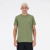 New Balance Athletics Running T-shirt In Dark Olivine/dark Olivine