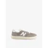 New Balance Mens Arid Stone Sea Salt T500 Suede Low-top Trainers In Arid Stone Sea Salt