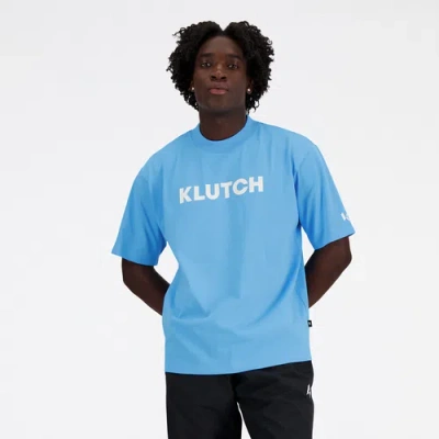 New Balance Mens  X Klutch Pre-game Chill T-shirt In White/coastal Blue