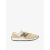 New Balance Mens 471 Mesh And Suede Low-top Trainers Oatmeal Brown