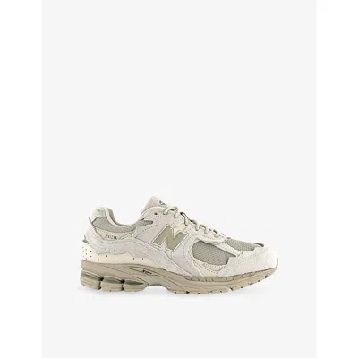 New Balance Mens  2002 Protection Pack Suede And Mesh Trainers In Neutral