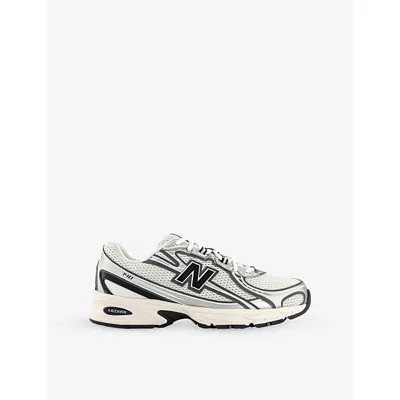 NEW BALANCE MENS SILVER BLACK 740 V2 WOVEN TRAINERS