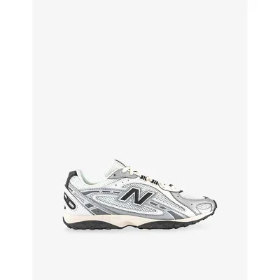 New Balance Mens Silver Metallic Black 204l Leather And Mesh Trainers In Multi