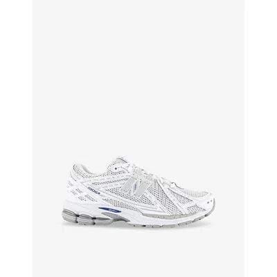 NEW BALANCE MENS WHITE TEAM ROYAL 1906 WOVEN LOW-TOP TRAINERS