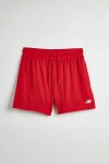 New Balance Mesh 5" Short In Team Red, Men's At Urban Outfitters