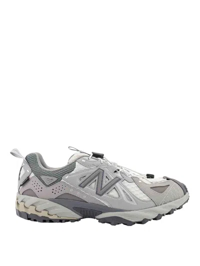 NEW BALANCE MESH AND LEATHER SNEAKERS