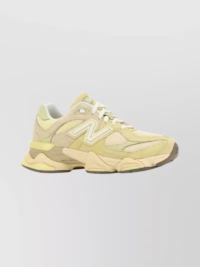 New Balance Mesh And Suede 9060 Sneaker Design In Gold