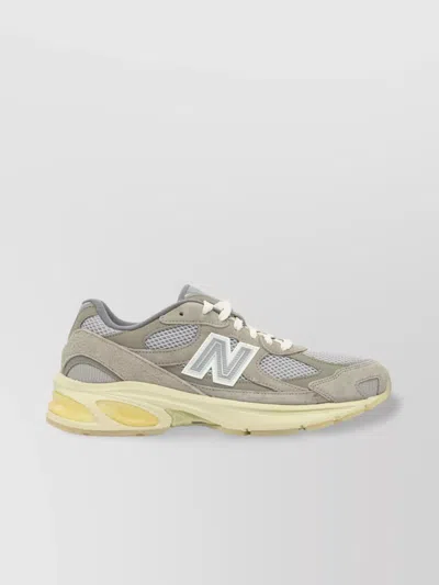 NEW BALANCE MESH AND SUEDE SLIP-ON SNEAKERS