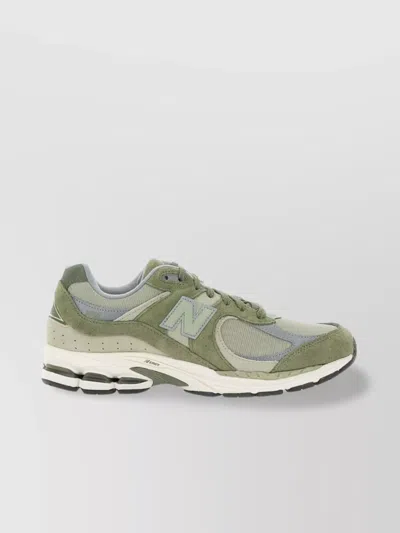 New Balance Mesh And Suede Sneakers In Green