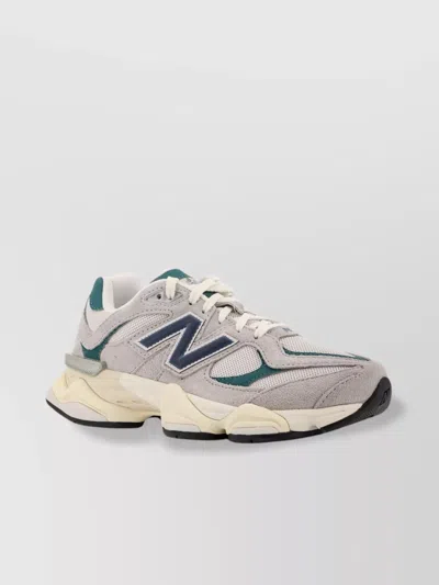 NEW BALANCE MESH AND SUEDE SNEAKERS LOGO SIDE