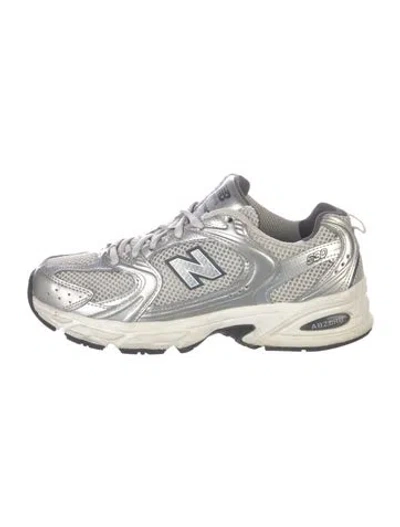 Pre-owned New Balance Mesh Athletic Sneakers In Gray