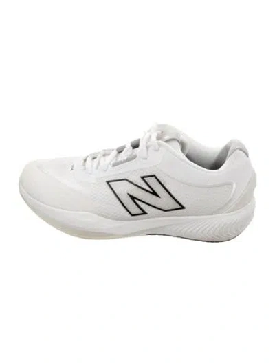 Pre-owned New Balance Mesh Athletic Sneakers In White