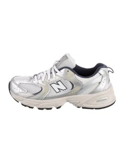 Pre-owned New Balance Mesh Athletic Sneakers In White