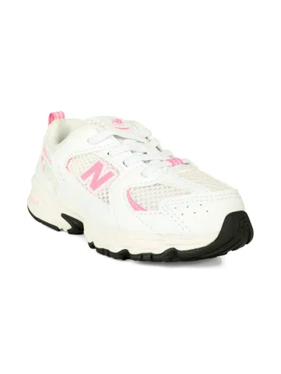 New Balance Kids' Mesh-panel Sneakers In White
