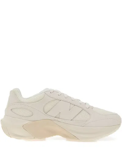 New Balance Mesh-panelled Leather Trainers In Neutral