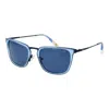 New Balance Blue Metal Sunglasses In Blue