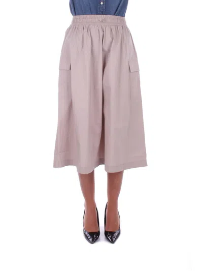 New Balance Midi Cargo Skirt In Beige
