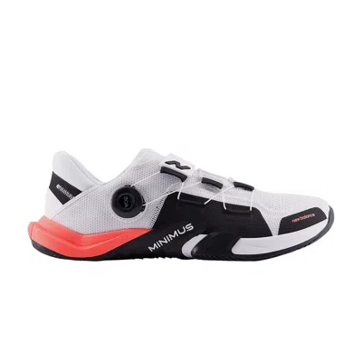 Pre-owned New Balance Minimus Tr Boa V2 'white Black Urgent Red' | Men's Size 9
