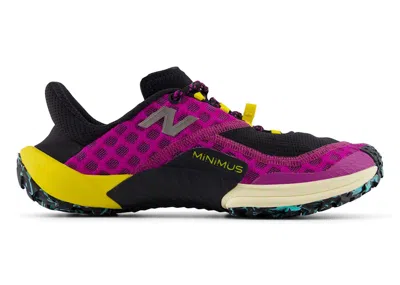 Pre-owned New Balance Minimus Trail (women's) Sneakers In Purple Fuchsia/black/ginger Lemon