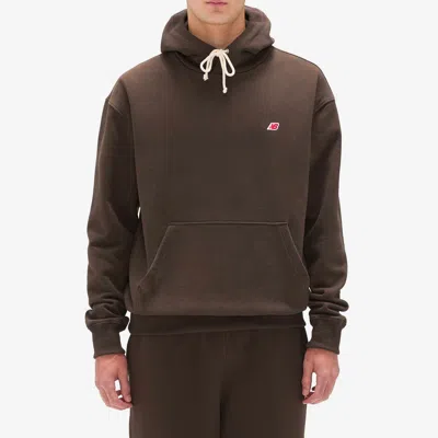 New Balance Miusa Core Hoodie In Brown