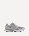 New Balance 990v4 Leather-trimmed Suede And Mesh Sneakers In Gray