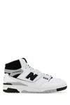 New Balance High-top Sneakers With Perforated Rubber Sole In Multicoloured