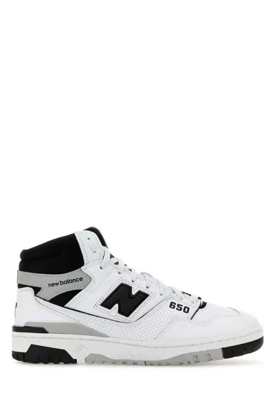 New Balance Multicolor Leather 650 Sneakers In White