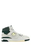 New Balance High-top Sneakers With Contrast Sole And Perforated Toe Box