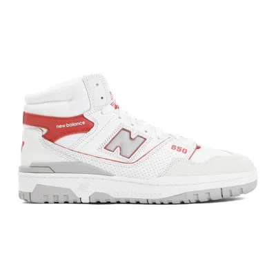 New Balance Multicolor Leather And Suede 650 Sneakers In White