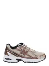 New Balance Multicolor Low Top Sneakers With Logo Patch On Side And Tongue And Perforated Panels In Tech Fabric  In Brown