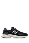 New Balance Multicolor Mesh And Suede 9060 Sneakers In Black
