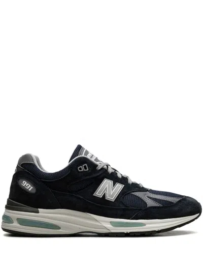 NEW BALANCE NEW BALANCE NAVY BLUE/GREY MESH LOGO SNEAKER
