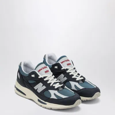 NEW BALANCE NEW BALANCE  NAVY BLUE/WHITE SNEAKER MADE IN UK 991V2