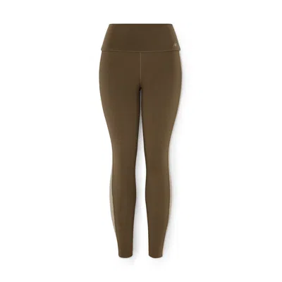 New Balance Nb Colorblock High-rise Leggings In Dark Mushroom,dockside