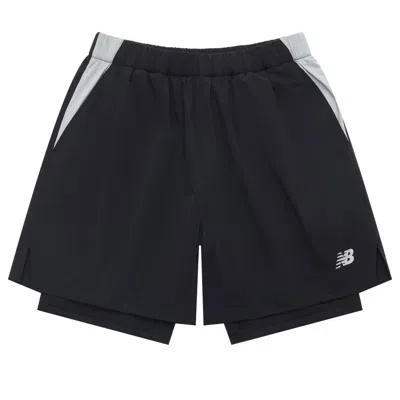 New Balance Nb Logo 2 In 1 Short 'black'