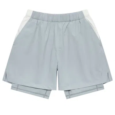 New Balance Nb Logo 2 In 1 Short 'grey' In Gray
