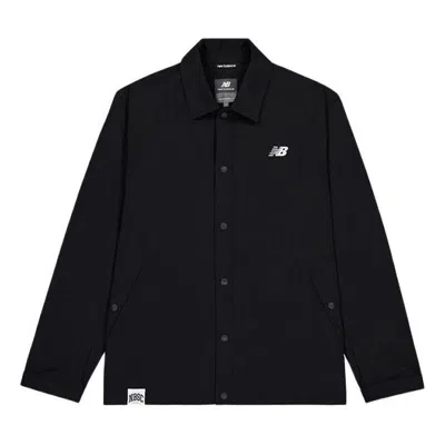 New Balance Nb Logo Coach Jacket 'black'